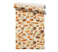 Claccis Papier Peint Moderne Adhesif Mural Cuisine Pain Kit Pose Autocollant Motif Géométrique Film Vinyle Pour Meubles 45x200cm