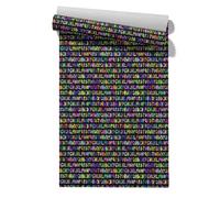 Claccis Papier Peint Porte Vinyle Lessivable Lettre Autocollant Adhesif Salle De Bain Individualiste Tendance Papier À Décoller Pour Crédence Cuisine 45x500cm