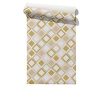 Claccis Papier Peint Uni Pas Cher Kit Pose Intissé Art Géométrique De Transfert Vinyle Creation Simple Et Frais Papier Imperméable Résistant À L'Huile Pour Murs Cuisine 45x500cm