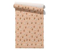 Claccis Papier Peint Uni Pas Cher Transfert Vinyle Fort Empreintes De Pattes Chien Rouleau Intissé Non Autocollant Dessin Animé Mignon Film Pour Meubles Cuisine 45x500cm