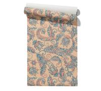 Claccis Papier Vinyle Adhesif Mat Bande Peint Autocollant Motif Volutes Européen Intisse PVC Mural Rétro Et Élégant Film Pour Meubles Cuisine 45x200cm