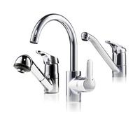 CLAGE Clage Mitigeur monocommande pour évier EAK pivotant, bec tube 20 cm, chrome, sans pression Quantité:1