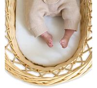 Clair de Lune Couffin en osier avec housse imperméable pour bébé 65 x 28 cm