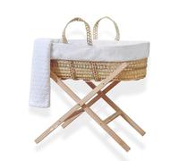 Clair de Lune Couffin en Palmier scandinave 75 x 28 cm (Blanc)