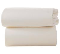 Clair de Lune Lit en Coton Jersey Drap-housse (Crème, Lot de 2)
