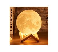 Clair de lune lumière de nuit d'impression 3D rechargeable 16 changement de couleur à distance LED cadeau Moonlight