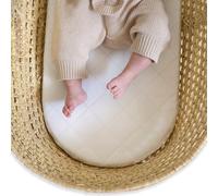 Clair de Lune Matelas matelassé Noah Pod/Palm pour couffin 74 x 28 cm