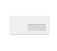 Clairalfa Bte 500 Enveloppe C6/5 114 X 229 Mm À Fenetre 40x110 Mm Auto Adh 80g Blanc