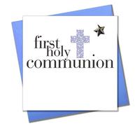 Claire Giles Toast Holy Communion Boy Card TOA27,blue|white|black