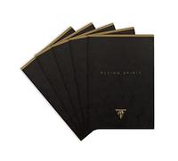 Clairefontaine 102636C - Lot 5 Blocs Encollés Flying Spirit Noir A5 140p