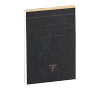Clairefontaine 102646C - Un bloc encollé en-tête Flying Spirit Kraft 140 pages ivoire détachables 10,5x14,8 cm 90g lignées, couverture carte lustrée Noire motif aléatoire