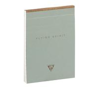 Clairefontaine - 107646C - Un Bloc Encollé en-tête Flying Spirit A6 10,5x14,8 cm 140 Pages Lignées Détachables Papier Ivoire 90g - Couverture cartonnée Vert de gris - 5 motifs, livraison aléatoire