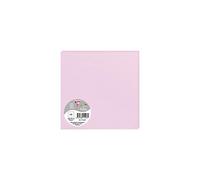 Clairefontaine 11123C - Paquet de 25 Cartes Simples - Format Carré 16x16cm - 210g/m² - Coloris Rose Dragée - Cartons d'Invitation Evènements et Correspondance - Gamme Pollen - Papier Premium Lisse