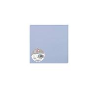 Clairefontaine 11139C - Paquet de 25 Cartes Simples - Format Carré 16x16cm - 210g/m² - Coloris Bleu Lavande - Cartons d'Invitation Evènements et Correspondance - Gamme Pollen - Papier Premium Lisse