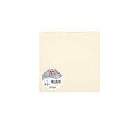Clairefontaine 1117C - Paquet de 25 Cartes Simples - Format Carré 16x16cm - 210g/m² - Coloris Ivoire - Cartons d'Invitation Evènements et Correspondance - Gamme Pollen - Papier Premium Lisse