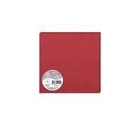 Clairefontaine Cartes simples 1125C Pollen 16 x 16 cm 210 g/m² Rouge groseille Paquet de 25