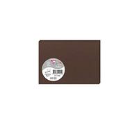 Clairefontaine 11342C - Paquet de 25 Cartes Simples - Format C6 11x15,5cm - 210g/m² - Coloris Cacao - Cartons d'Invitation Evènements et Correspondance - Gamme Pollen - Papier Premium Lisse