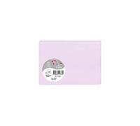 Clairefontaine 11378C - Paquet de 25 Cartes Simples - Format C6 11x15,5cm - 210g/m² - Coloris Lilas - Cartons d'Invitation Evènements et Correspondance - Gamme Pollen - Papier Premium Lisse