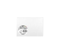 Clairefontaine – Cartes simples – Pollen 11385C – Paquet de 25, C6 11×15,5 cm, 210 g/m², Blanc irisé