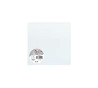 Clairefontaine 1139C - Paquet de 25 Cartes Simples - Format Carré 16x16cm - 210g/m² - Coloris Bleu - Cartons d'Invitation Evènements et Correspondance - Gamme Pollen - Papier Premium Lisse