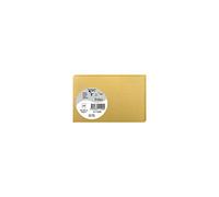 Clairefontaine 11490C - Paquet de 25 Cartes Simples - Format 8,2x12,8cm - 210g/m² - Coloris Or - Cartons d'Invitation Evènements et Correspondance - Gamme Pollen - Papier Premium Lisse