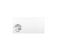 Clairefontaine 11585C - Paquet de 25 Cartes Simples - Format DL 10,6x21,3cm - 210g/m² - Coloris Blanc Irisé - Cartons d'Invitation Evènements et Correspondance - Gamme Pollen - Papier Premium Lisse