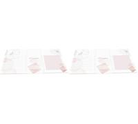 Clairefontaine 115977C - Un Mini Planner 24x12 cm 50 Feuillets Imprimés Détachables - Papier Blanc 90g - Organisation - Planning - Bloc mémo - Collection Evanescence (Lot de 2)