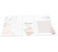 Clairefontaine 115977C - Un Mini Planner 24x12 cm 50 Feuillets Imprimés Détachables - Papier Blanc 90g - Organisation - Planning - Bloc mémo - Collection Evanescence