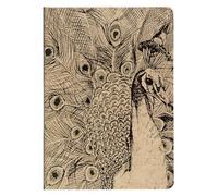 Clairefontaine 116037C - Un Carnet Cousu motifs Nature sur Couverture Kraft - A5 14,8x21 cm 64 Pages Lignées papier Ivoire 90g - Collection Le Cerisier Blanc - 3 visuels, livraison aléatoire
