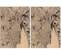 Clairefontaine 116037C - Un Carnet Cousu motifs Nature sur Couverture Kraft - A5 14,8x21 cm 64 Pages Lignées papier Ivoire 90g - Collection Le Cerisier Blanc - 3 visuels, livraison aléatoire