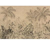Clairefontaine 116051C - Un Sous-main Bureau en Carton 60x40 cm - Motif Nature finition Kraft - Home Office - Collection Le Cerisier Blanc