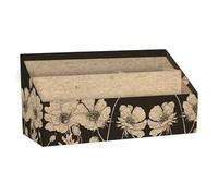 Clairefontaine 116053C - Un Porte-Lettres en Carton 25x10x14 cm - Home Office - Motifs Nature finition Kraft - Rangement Bureau - Organisateur - Collection Le Cerisier Blanc