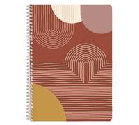 Terracotta, Cahier reliure intégrale A4 21x29,7 cm, 148 pages, ligné et marge, ass.