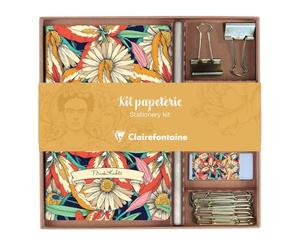 Clairefontaine 116231C Kit papeterie Frida Kahlo 11x17cm 64p ligné