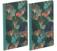 Clairefontaine - 116242C - Un Petit Carnet Cousu Fil Décor Floral Bleu profond, couverture cartonnée Mat - 11x17 cm 96 Pages Lignées papier Ivoire 90g - Collection Gaïa bleu 4 visuels, livr. aléatoire