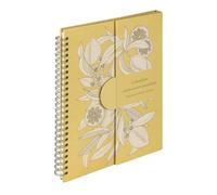 Jardin des Sens, Calendrier anniversaire perpétuel 23x17 cm, 50 pages imprimées, fermeture aimantée pour affichage sur la table.
