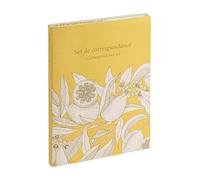Jardin des Sens, Set de correspondance 12x16,5 cm contenant 8 cartes simples 11x15,5 cm assorties et 8 enveloppes Pollen C6 blanc naturel