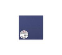 Clairefontaine 1168C - Paquet de 25 Cartes Simples - Format Carré 16x16cm - 210g/m² - Coloris Bleu Nuit - Cartons d'Invitation Evènements et Correspondance - Gamme Pollen - Papier Premium Lisse