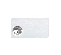 PAPIERS MARBRÉS, Paquet de 25 cartes pliées Pollen 106x213mm 180g/m2 - Bleu marbré