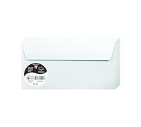 Clairefontaine 120018C - Paquet de 50 Enveloppes Auto-Adhésives - Format DL 11x22cm - 120g/m² - Coloris Bleu - Invitation Evènements et Correspondance - Gamme Pollen - Papier Premium