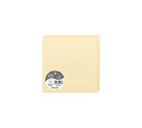 Clairefontaine 12176C - Paquet de 25 Cartes Doubles - Format Carré 16x16cm - 210g/m² - Coloris Chamois - Cartons d'Invitation Evènements et Correspondance - Gamme Pollen - Papier Premium Lisse