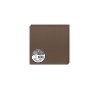 Clairefontaine – Paquet de 25 cartes pliées Pollen 160×160 mm 210 g/m² – Marron taupé