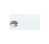 Clairefontaine 12539C - Paquet de 25 Cartes Doubles - Format DL 10,6x21,3cm - 210g/m² - Coloris Bleu - Cartons d'Invitation Evènements et Correspondance - Gamme Pollen - Papier Premium Lisse