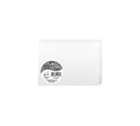 Clairefontaine 12585C - Paquet de 25 Cartes Doubles - Format C6 11x15,5cm - 210g/m² - Coloris Blanc Irisé - Cartons d'Invitation Evènements et Correspondance - Gamme Pollen - Papier Premium Lisse