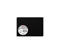 Clairefontaine 1375C - Paquet de 25 Cartes Simples - Format C6 11x15,5cm - 210g/m² - Coloris Noir - Cartons d'Invitation Evènements et Correspondance - Gamme Pollen - Papier Premium Lisse
