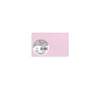 Clairefontaine 1413C - Paquet de 25 Cartes Simples - Format 8,2x12,8cm - 210g/m² - Coloris Rose Dragée - Cartons d'Invitation Evènements et Correspondance - Gamme Pollen - Papier Premium Lisse