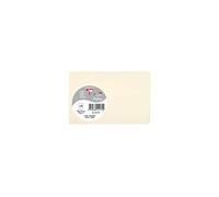 Clairefontaine 1417C - Paquet de 25 Cartes Simples - Format 8,2x12,8cm - 210g/m² - Coloris Ivoire - Cartons d'Invitation Evènements et Correspondance - Gamme Pollen - Papier Premium Lisse