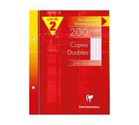 Clairefontaine 14411AMZC - Lot 2 Étuis Copies Doubles 17x22cm 200p GC 90g