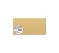 Clairefontaine 1538C - Paquet de 25 Cartes Simples - Format DL 10,6x21,3cm - 210g/m² - Coloris Caramel - Cartons d'Invitation Evènements et Correspondance - Gamme Pollen - Papier Premium Lisse
