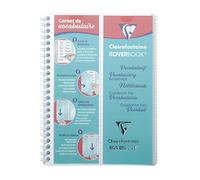 Clairefontaine 161820C Un Carnet de Vocabulaire Koverbook Incolore - A5 14,8x21 cm - 100 Pages Lignées avec Marge + 2 Rabats et 4 Languettes Amovibles - Papier Blanc 90 g - Couverture Polypro